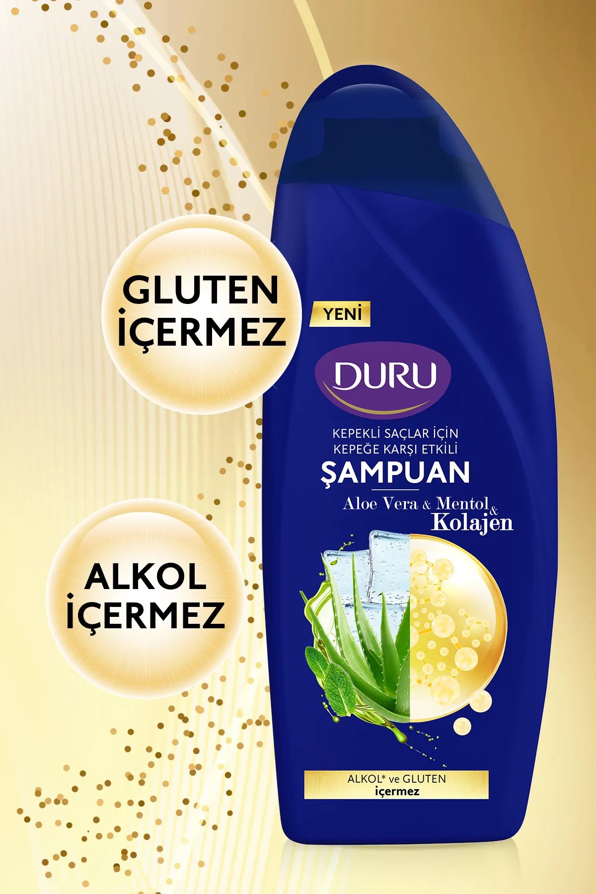 Duru Şampuan Kolajen & Aloevera & Mentol 500Ml