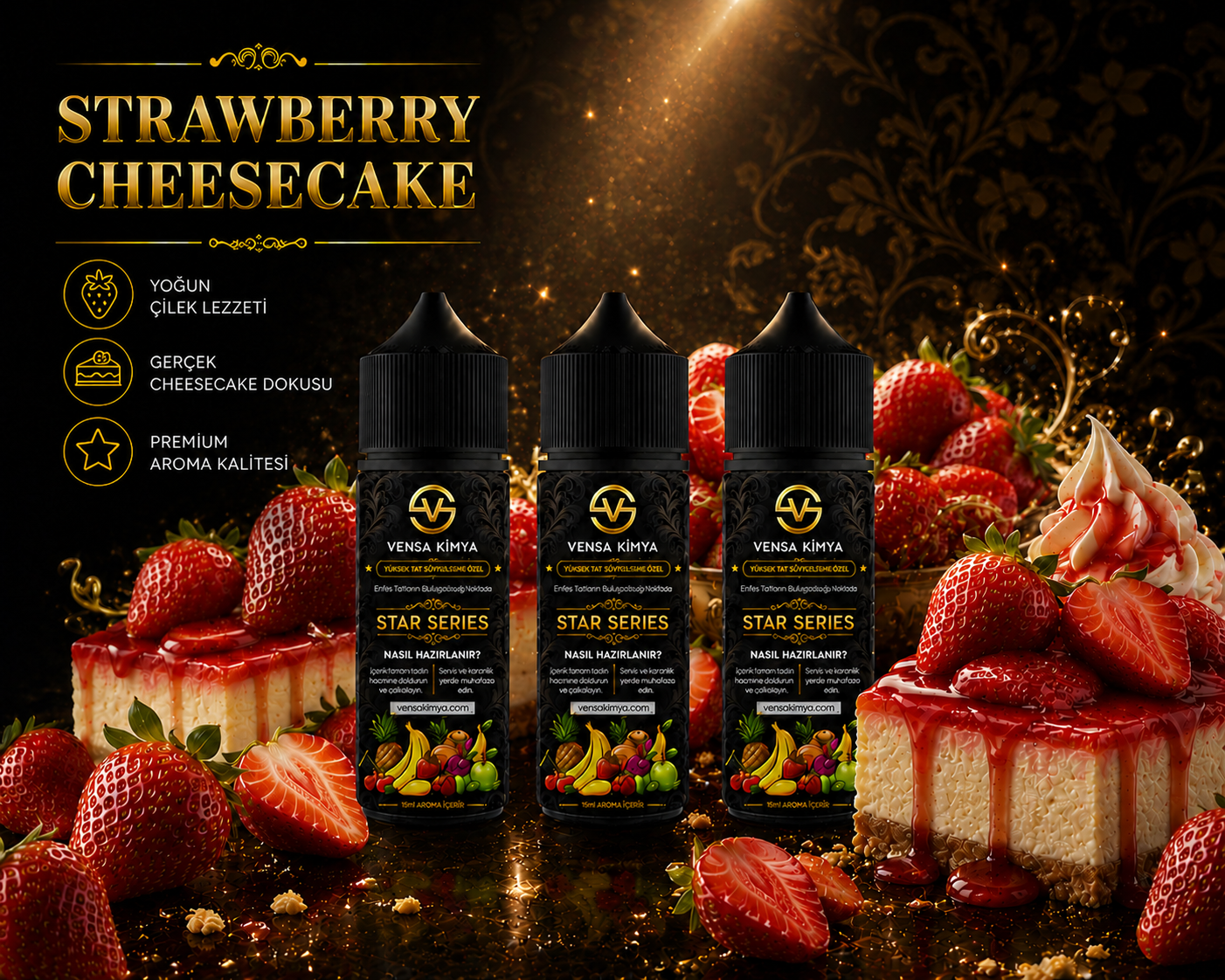 Star Serıes Strawberry Chesecake